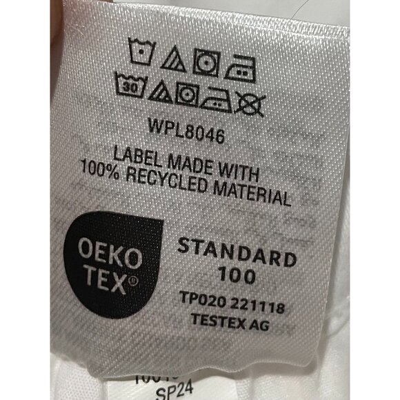 Style & Co. Womens White Wide-Leg Cotton/Spandex Pants Size 20W With Pockets - Picture 12 of 13